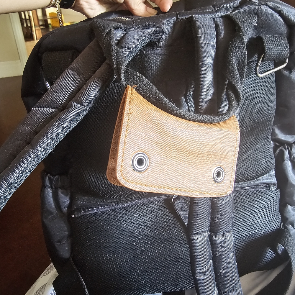 JJ Cole Papago Pack Backpack Diaper Bag - Light Heather Grey and Black - Picture 3 of 5